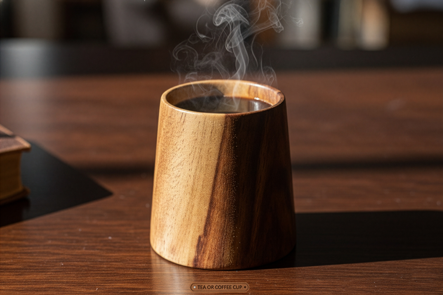 De Madera Wooden Coffee Cup Set