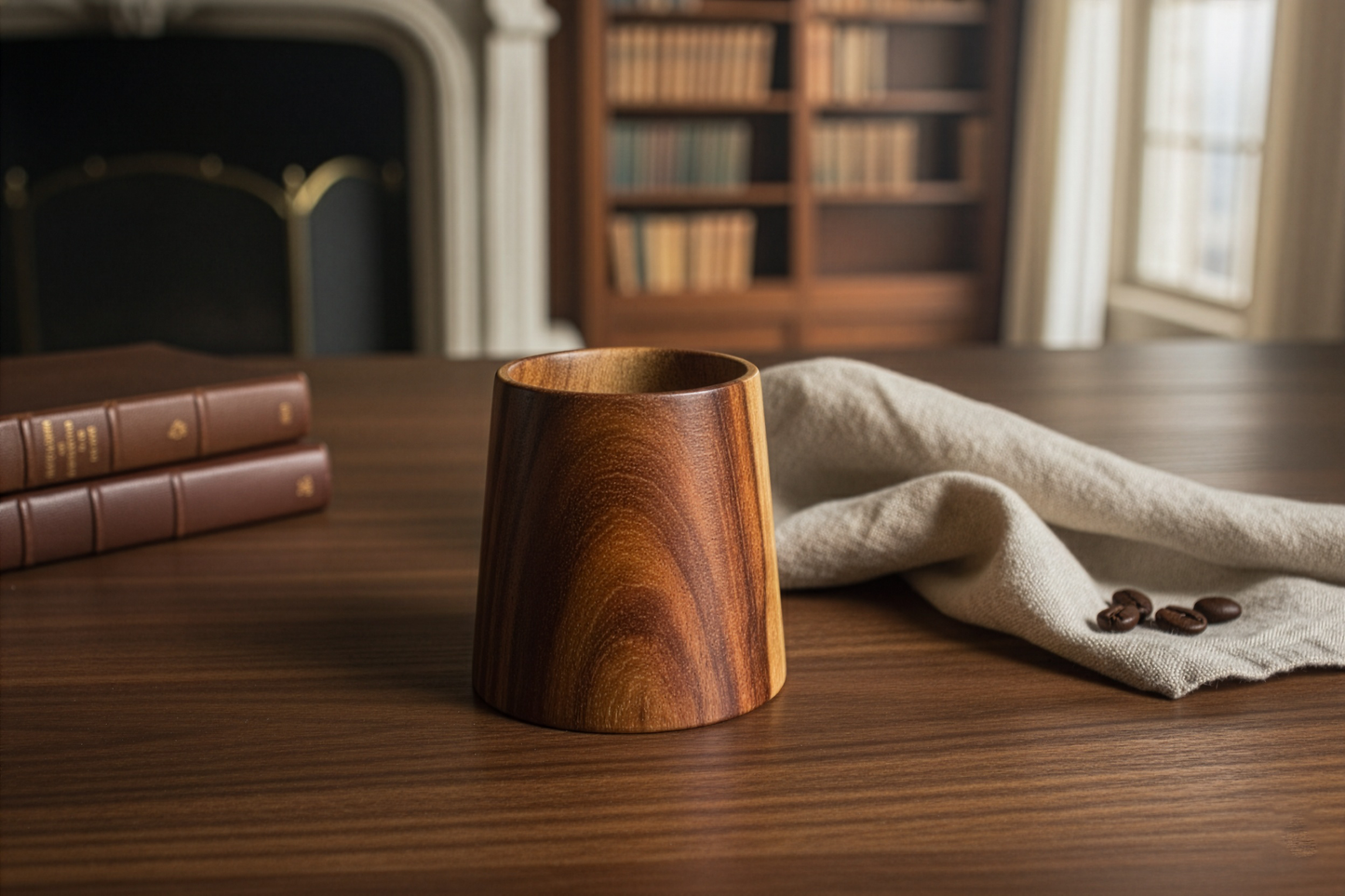 De Madera Wooden Coffee Cup Set